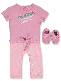 Baby Girls' 3-Piece Layette Set by Reebok in Lilac - Coveralls