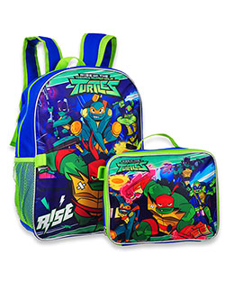 Backpack with Lunchbox by Teenage Mutant Ninja Turtles in Blue/multi