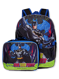 Boys' Batman Backpack and Lunch Box Set