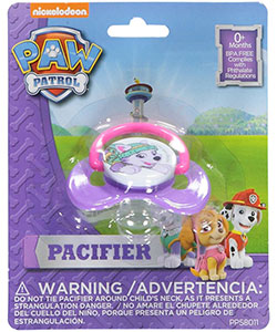 "Everest" Pacifier by Paw Patrol in Purple