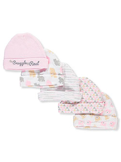 Baby Girls' 5-Pack Caps by Cribmates in Light pink multi