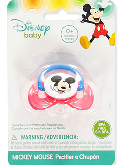 Mickey Mouse Pacifier by Disney in Red - $4.00