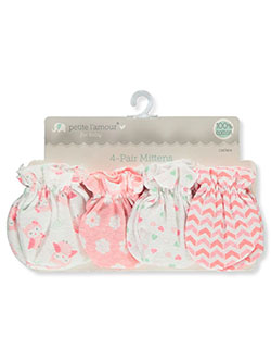 Baby Girls' 4-Pack Mittens by Petite L'amour in Multi