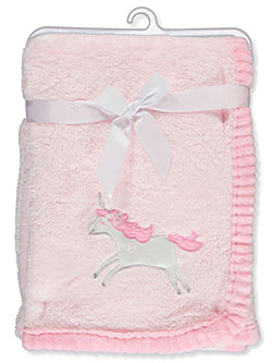 Cribmates Baby Girls' Unicorn Plush Blanket by REGENT BABY PRODUCT in Pink, Infants