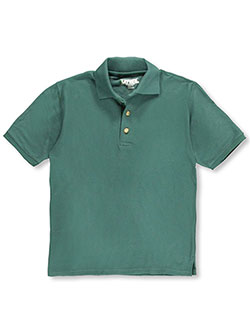 Kaynee Unisex S/S Pique Polo by Rifle in Hunter green