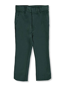 Little Boys' Flat Front Pants by Rifle in gray and green