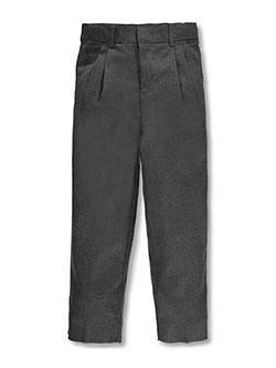 Big Boys' "Twill Blend" Pleated Pants by Rifle in Gray