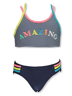 Girls Amazing 2-Piece Swimsuit by Girlsquad in Navy/multi, Girls Fashion