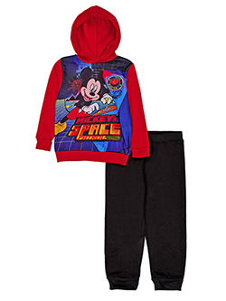 Disney Mickey Mouse Boys' 2-Piece Pullover Graphic Hoodie and Joggers Set