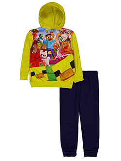Minecraft Boys' 2-Piece Pullover Graphic Hoodie and Joggers Set