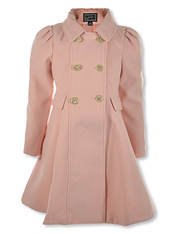 Rothschild Girls Woolen Faux Fur Coat