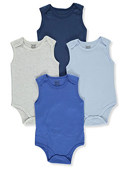 Baby Boys' 4-Pack Bodysuits by Sweet & Soft in Blue/multi