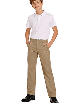 Smith's American Boys’ Flat Front Twill Uniform / Dress Pants