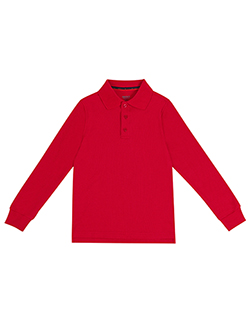 Smith's American Boys' Long Sleeve Pique Polo