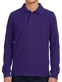 Smith's American Boys' Long Sleeve Pique Polo
