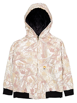 Smith's Workwear Boys' Camo Hooded Puffer Jacket