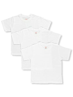 Big Boys' 3-Pack Tagless T-Shirts by Hanes in White