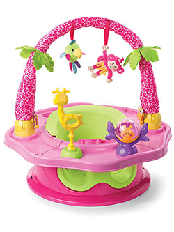"Island Giggles" Super Seat by Summer Infant in Pink/multi - Activity Centers