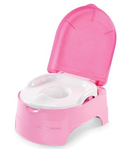3-in-1 My Fun Potty Trainer & Step Stool by Summer Infant in Pink