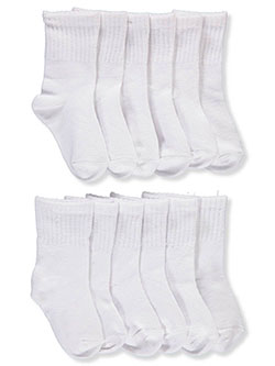 Baby Boys' 6-Pack Crew Socks by TSG in White, Infants
