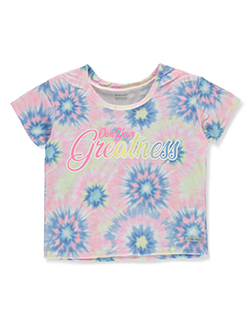 Girls' Tie-Dye Box T-Shirt by Hind in pink/multi and yellow multi