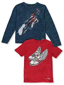 Boys' 2-Pack T-Shirts by Hind in Red/multi, Boys Fashion