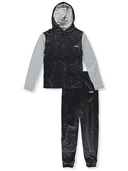 Boys' 2-Piece Joggers Set Outfit by Hind in Black/gray
