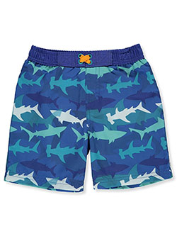 Boys' Shark Swim Trunks by Freestyle Revolution in Royal blue