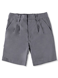Little Unisex' Basic Pleated Shorts by Universal in gray, khaki and navy