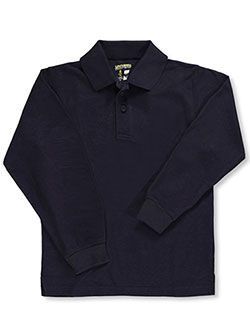 Unisex L/S Pique Polo by Universal in black, blue, yellow and more