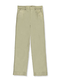 Big Boys' Pleated Front Pants by Universal in burgundy and khaki