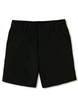 Unisex Flat Front Shorts by Universal in black, khaki and navy