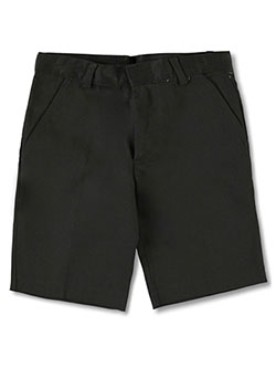 Flat Front Unisex Shorts by Universal in black, khaki and navy