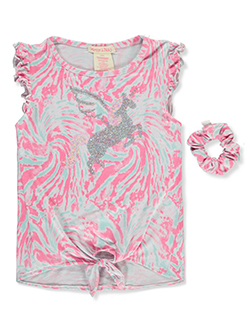 Tie-Dye Sequin Unicorn T-Shirt by Colette Lilly in Sachet pink