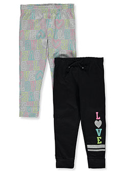 Girls' 2-Pack Joggers by Love Republic in Black - $21.00