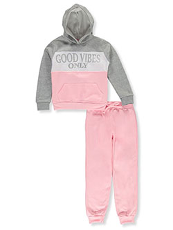 Star Ride Girls Good Vibes 2-Piece Sweatsuit Outfit