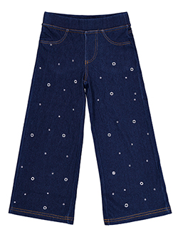 Star Ride Girls' Stud Denim Wide-Leg Jegging
