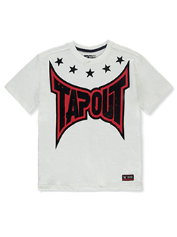 Boys' Star Logo T-Shirt by Tapout in White - $16.00