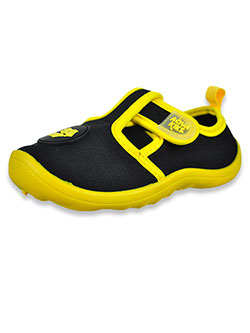 Boys' Dinosaur Water Shoes by Aqua Kiks in Black/yellow, Shoes