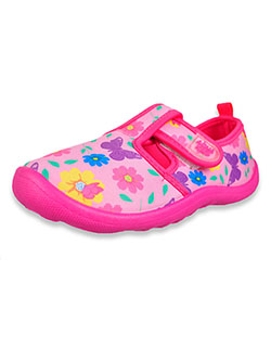 Girls' Floral Water Shoes by Aqua Kiks in Pink, Shoes