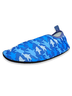 Boys' Sharks Water Shoes by Aqua Kiks in Blue, Shoes