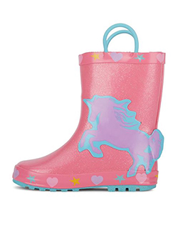Girls' Unicorn Rain Boots by Josmo in Pink