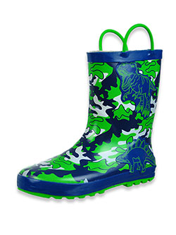 Boys' Dinosaurs Rain Boots by Josmo in Navy