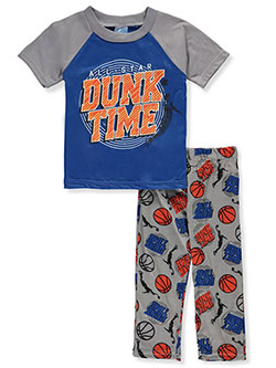 Baby Boys' Dunk Time 2-Piece Pajamas by Tuff Guys in gray multi and navy/multi