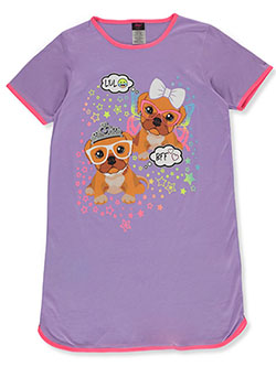 Angel Face Girls' Heart Puppies Nightgown by Tuff in Heart puppies
