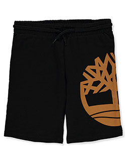 Boys' Fleece Shorts by Timberland in black and dark gray