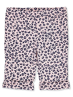 Girls' Pink Leopard Bike Shorts by Kidtopia in Leopard