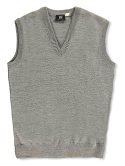 Adult Unisex Sweater Vest by T.Q. Knits in black, gray, navy and red