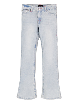 True Religion Girls' Becca Mid Rise Bootcut Embroidered Jeans