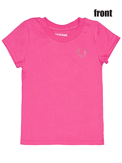 True Religion Girls' Foil and Rhinestone Logo T-Shirt